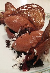 Chocolate Mousse and Chocolate Sourdough Toast