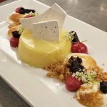 Key Lime Curd with Graham Crumble and Blackberry