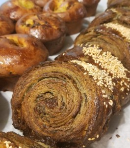 Black Sesame-Eggplant Danish