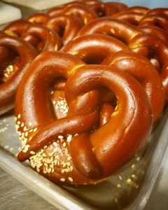 Orange Blossom and Tahini Pretzel